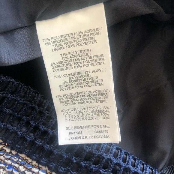 J crew blue “tweed” skirt - Picture 7 of 7